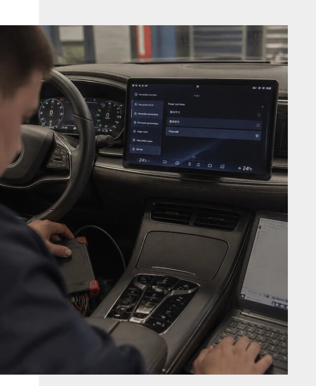Русификация автомобиля BYD HAN для эксплуатации в Чебаркуле